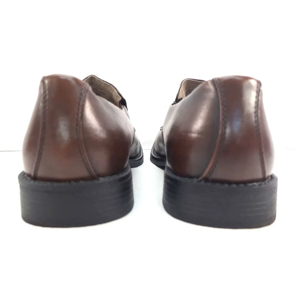 Borelli Matthew Mens Loafers Brown Leather Sz 11.5